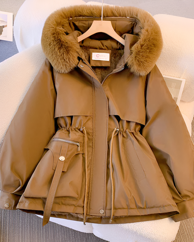 Winifred | Casual Drawstring Waist Winter Coat