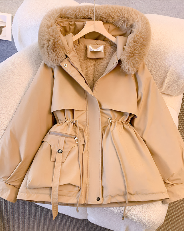 Winifred | Casual Drawstring Waist Winter Coat