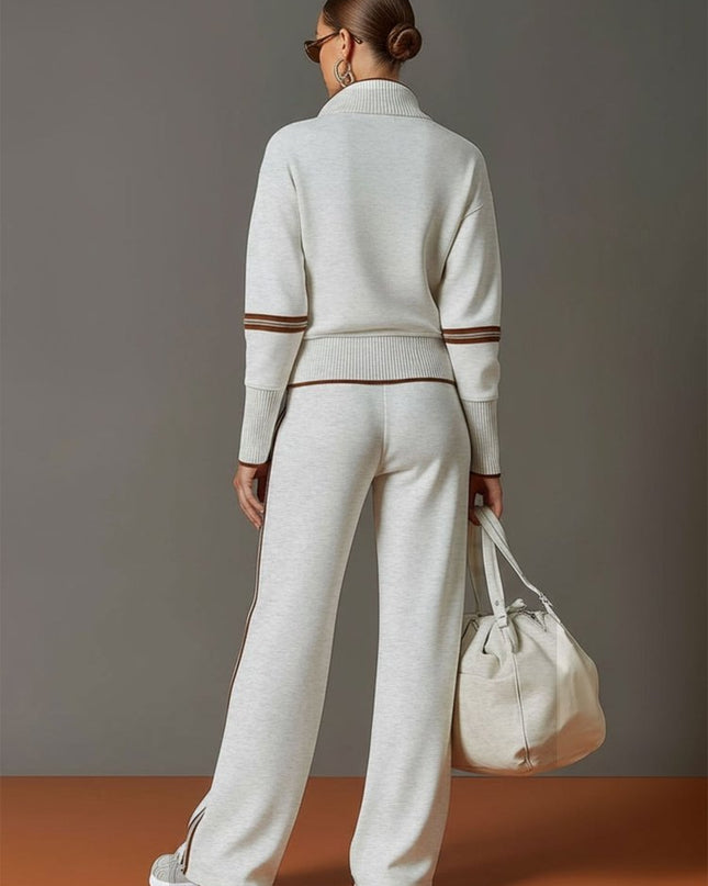 Zuri | Relaxed Fit Wide Leg Two-Piece Lounge Set