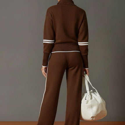 Zuri | Relaxed Fit Wide Leg Two-Piece Lounge Set