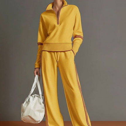 Zuri | Relaxed Fit Wide Leg Two-Piece Lounge Set